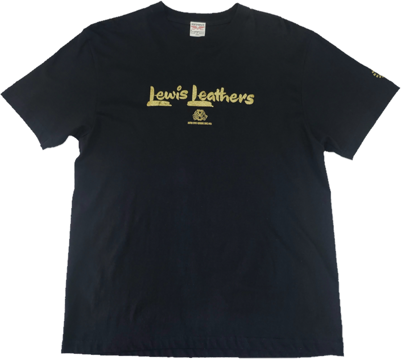 Lewis Leathers / Gold Flag T-shirt (BK)